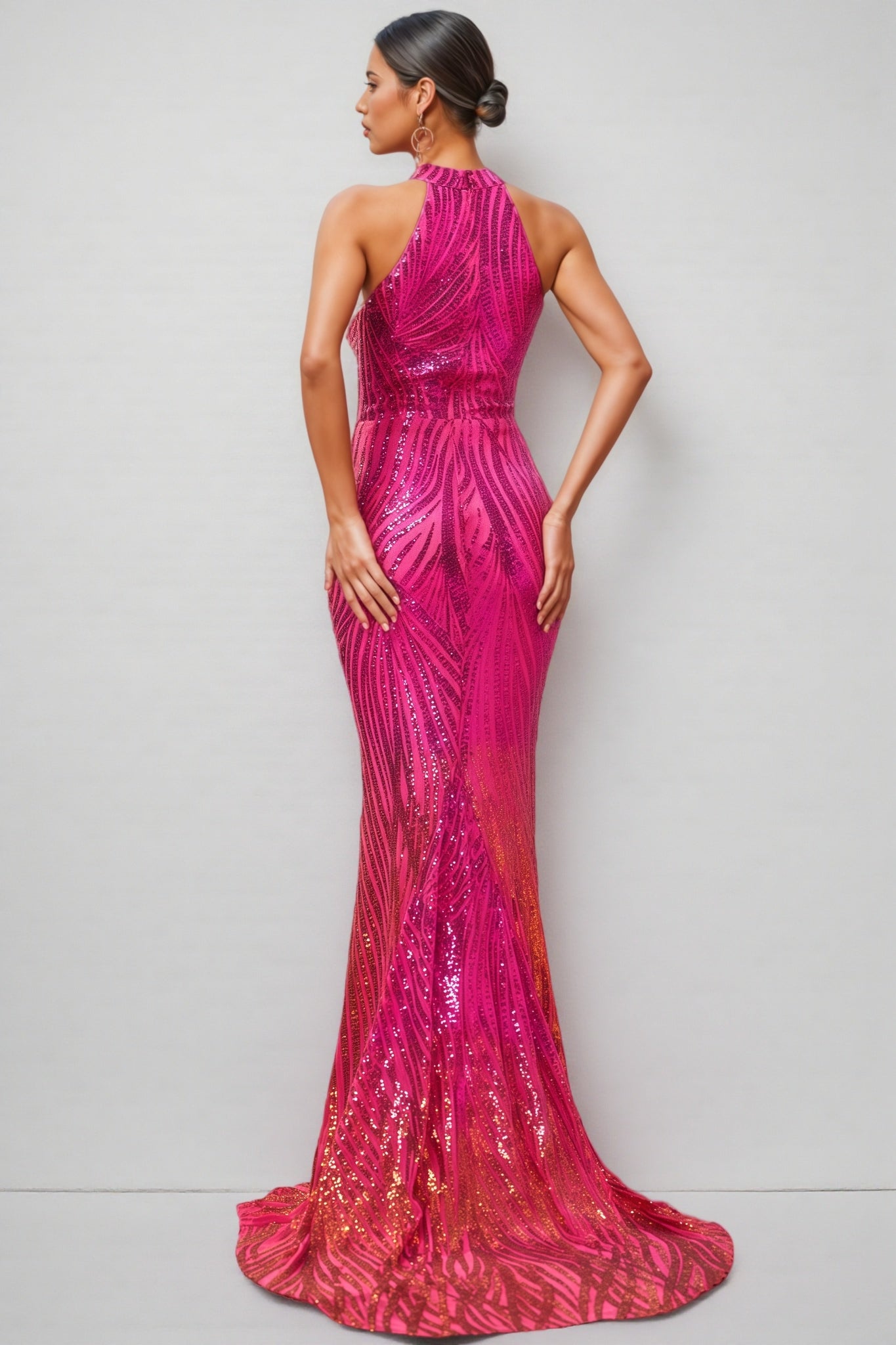 Serin Strapless Sequin Maxi Dress