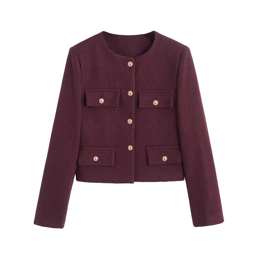 Sunday Bouclé Button Coat
