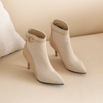 | Suede Pointy Toe Heels