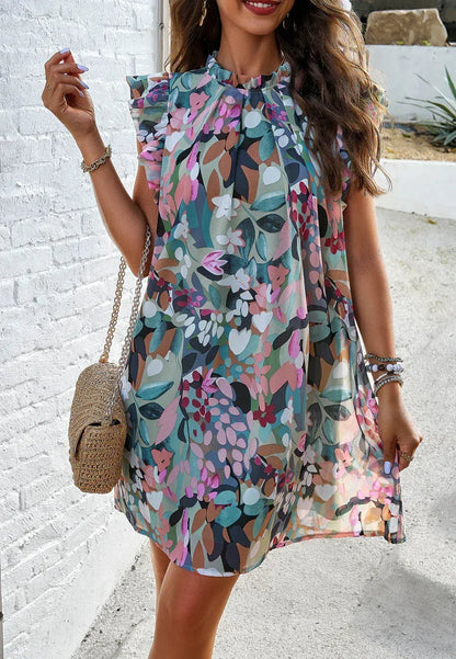 A-Line Short Flowy Summer Dress for Women