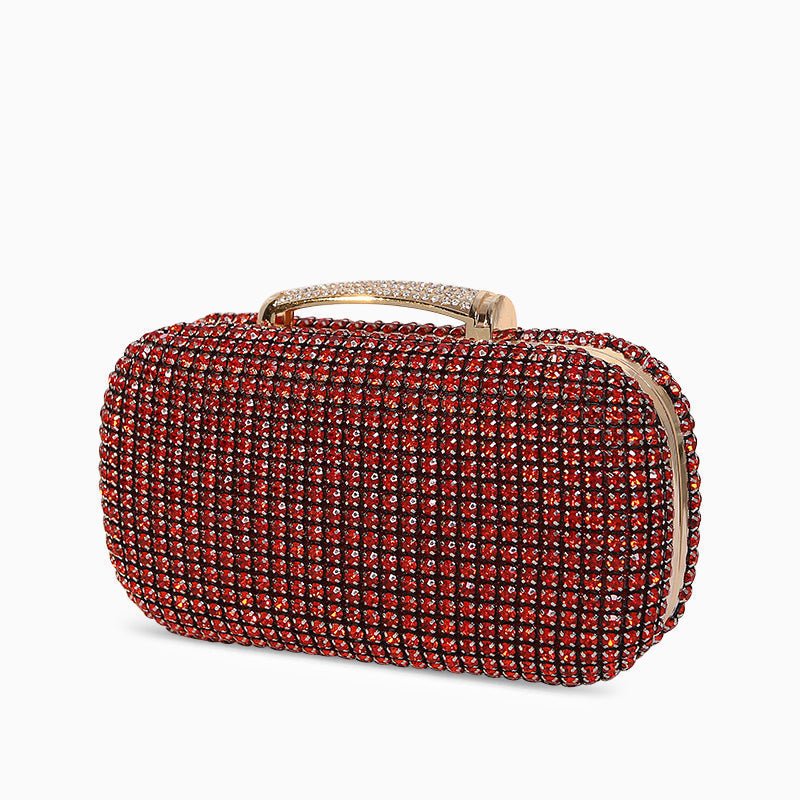 Diamond Encrusted Clutch Bag by Sara