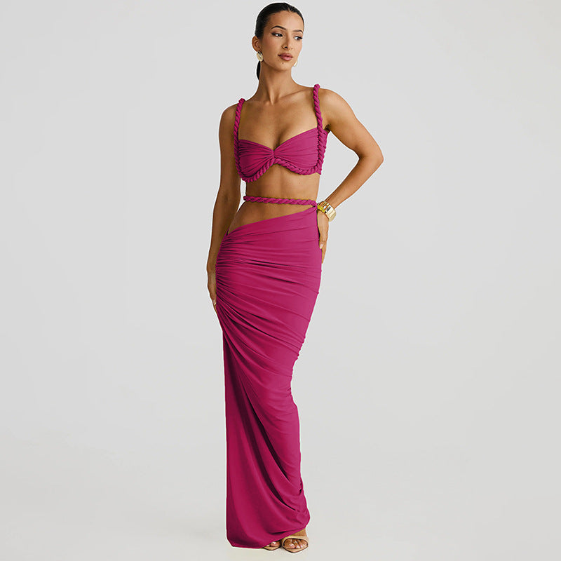 Makoko Co-Ord set - Rose Red