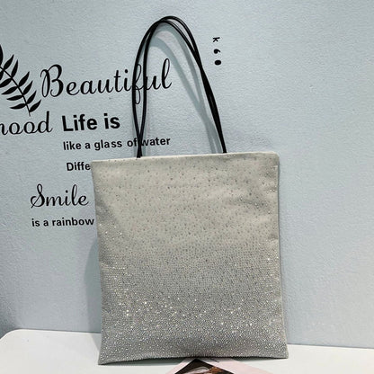 Gradient Rhinestones Tote Bag by Karen