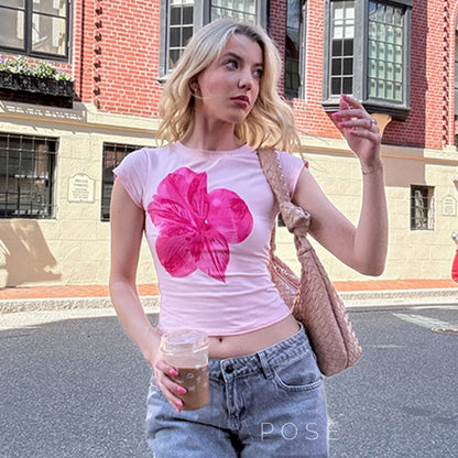 Lynden Floral Cropped Tee