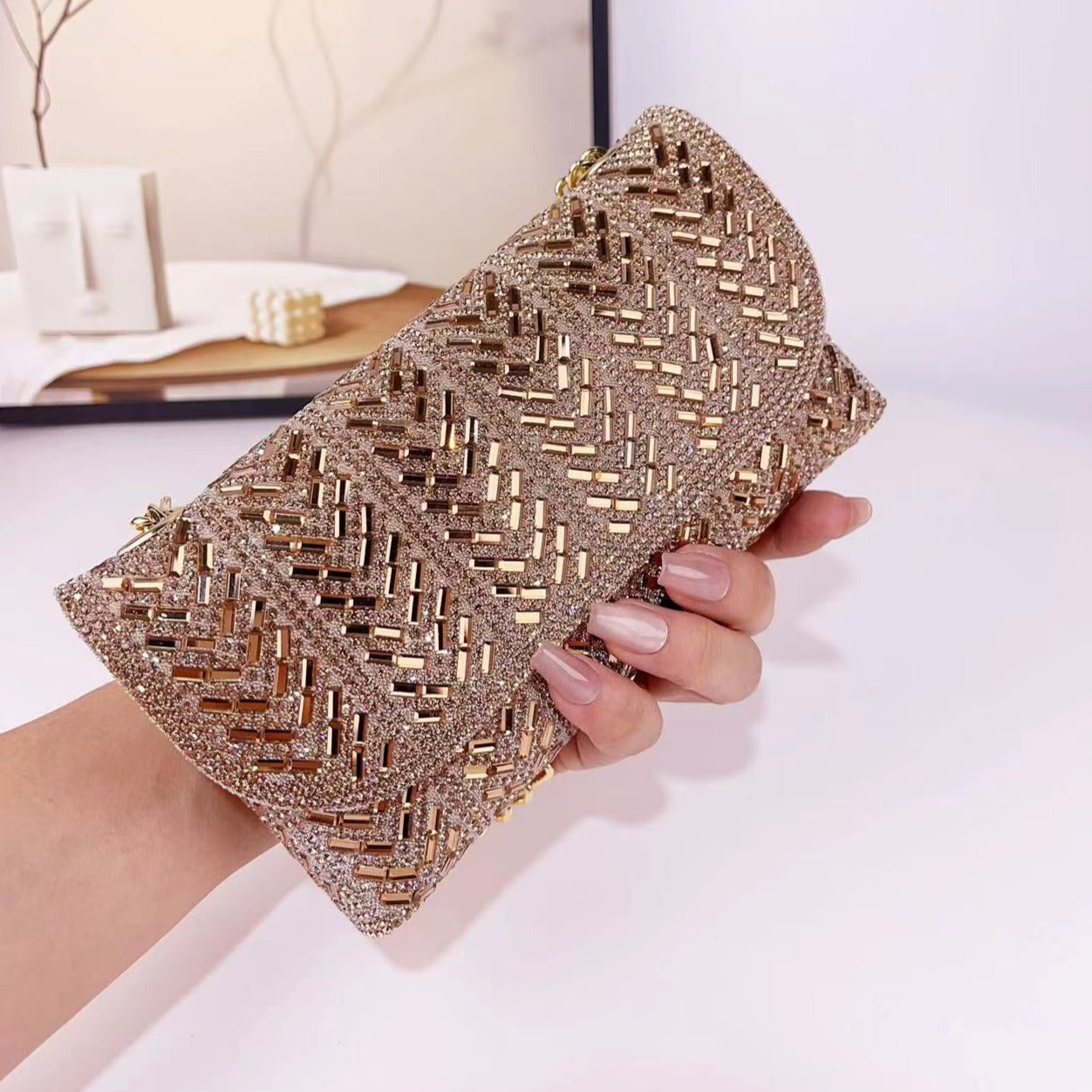 Crystals Clutch by Sharleen