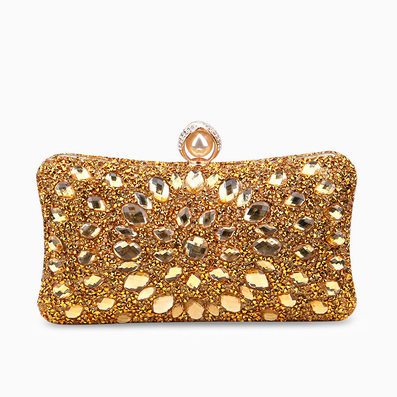Diamond Encrusted Clutch Bag by Talia