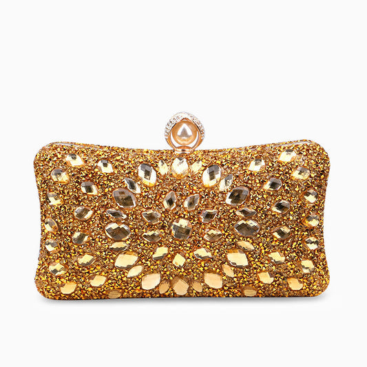 Diamond Encrusted Clutch Bag by Talia