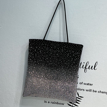 Gradient Rhinestones Tote Bag by Karen
