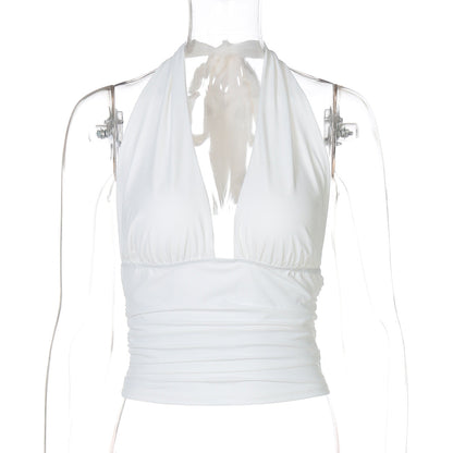 Jayana Deep Neck Halter Top