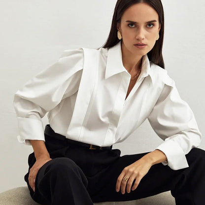 | Organic Cotton Women's Classic Formal Blouse