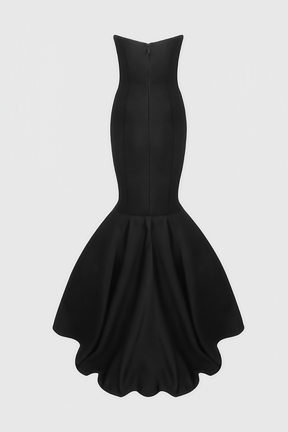 Hagad Bustier Skinny Fishtail Maxi Dress