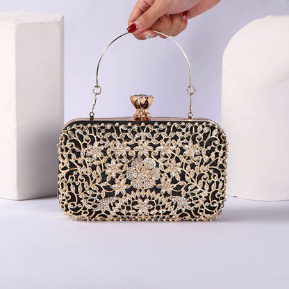 Diamond Encrusted Clutch Bag by Rachel