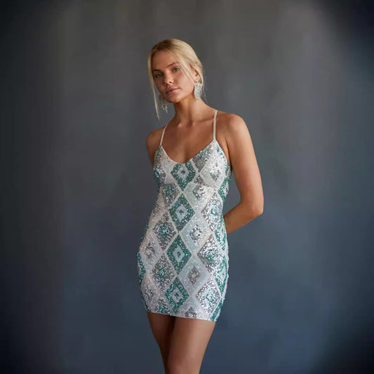 Party Sequined Mini Dress
