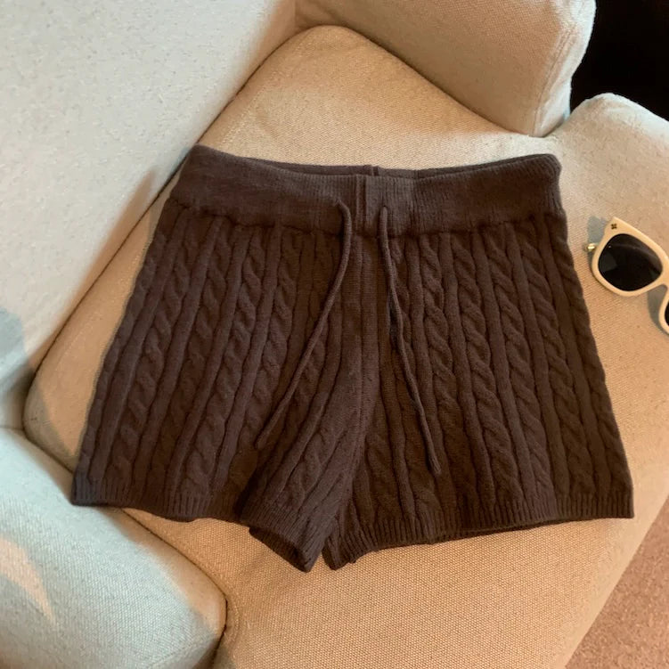 Khyla Cozy Wide-Leg Shorts