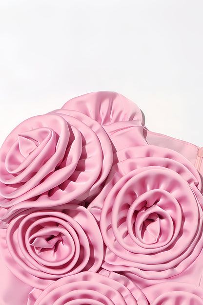Samala 3D Floral Satin Maxi Dress