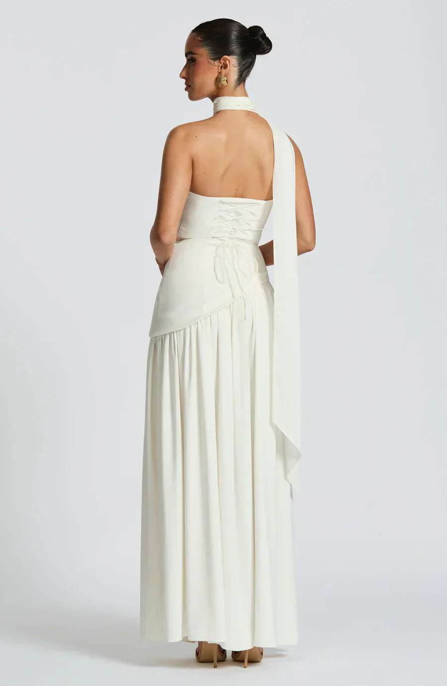 | Sculpted Slit Silhouette Evening Gown