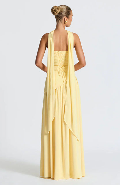| Sculpted Slit Silhouette Evening Gown