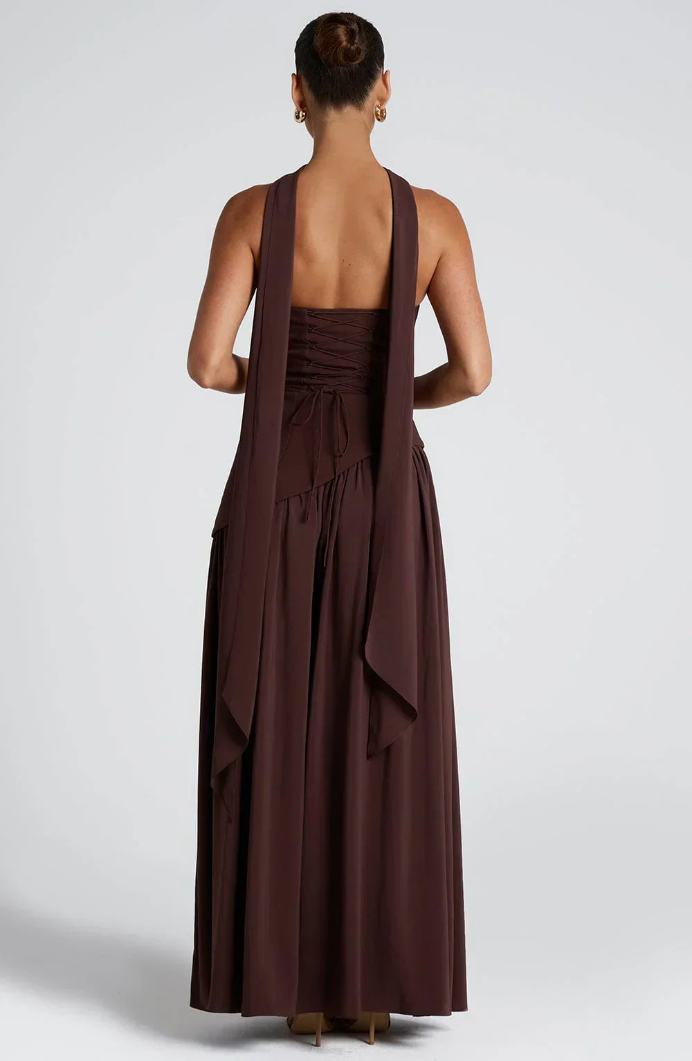 | Sculpted Slit Silhouette Evening Gown