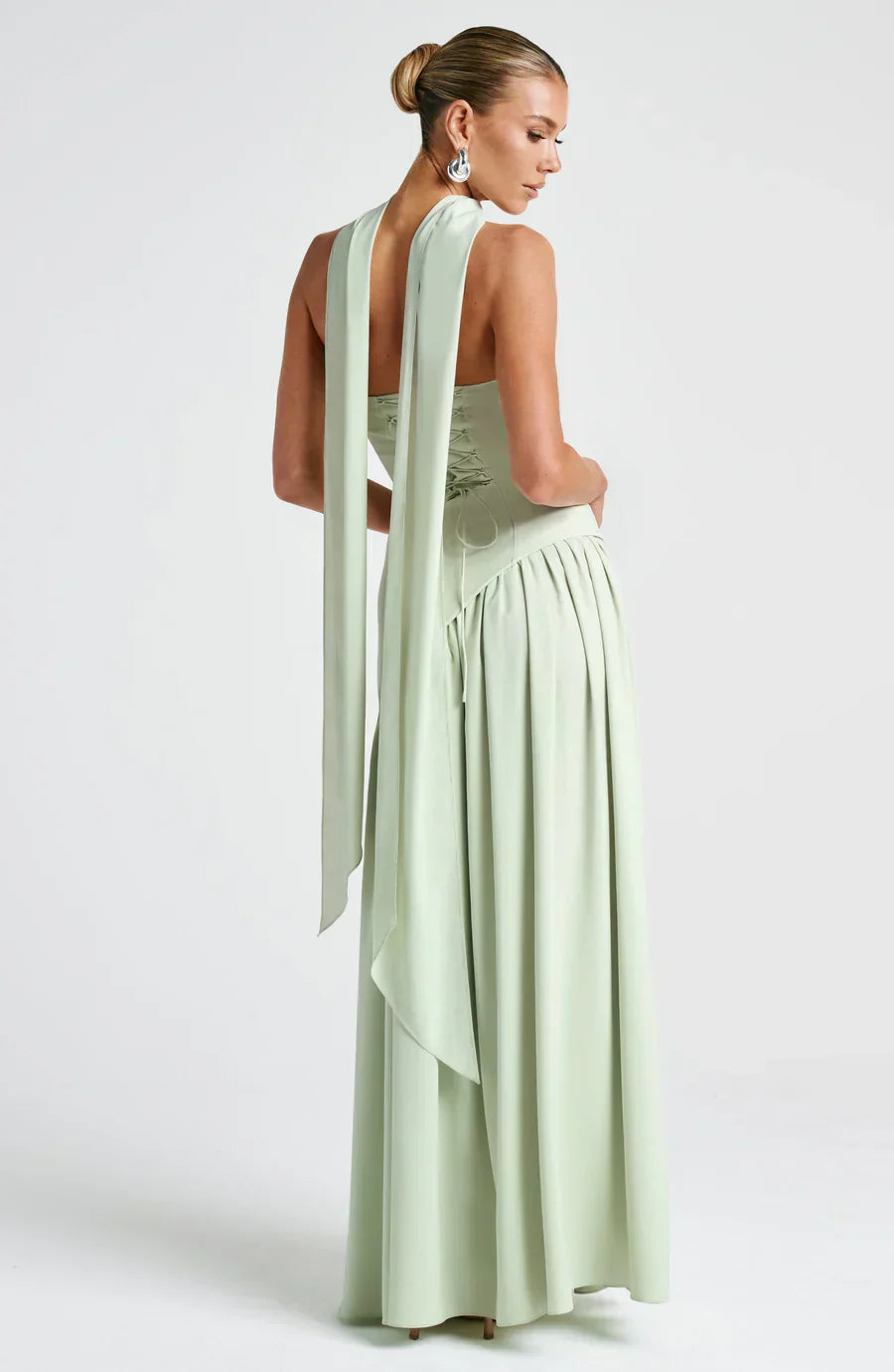 | Sculpted Slit Silhouette Evening Gown