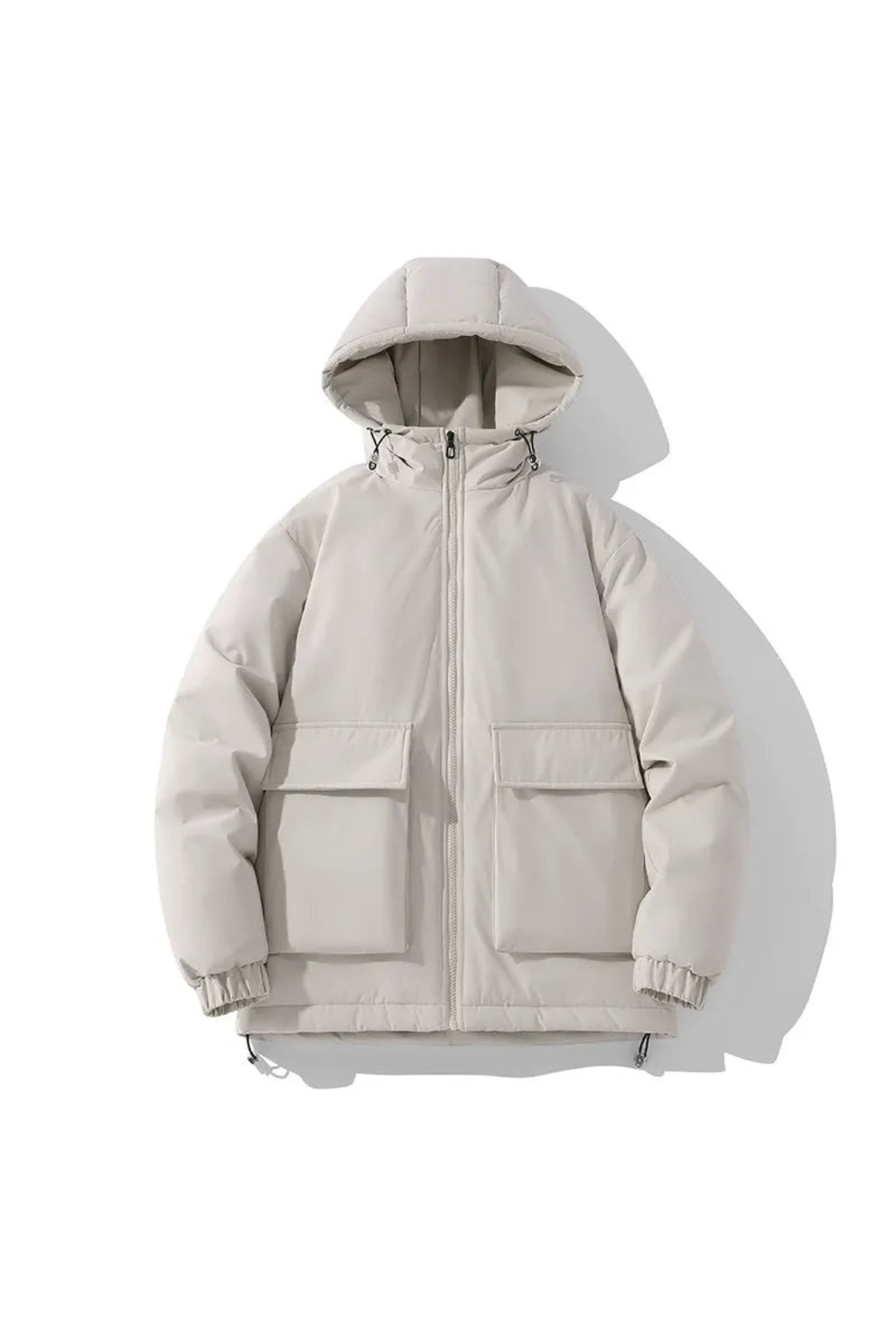 Men's Hooded Puffer Jacket | Quilted Oversized Fit | Winter Insulated