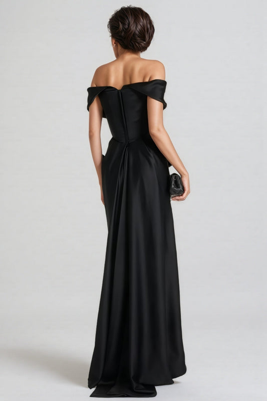Soph Off-Shoulder Solid Maxi Dress