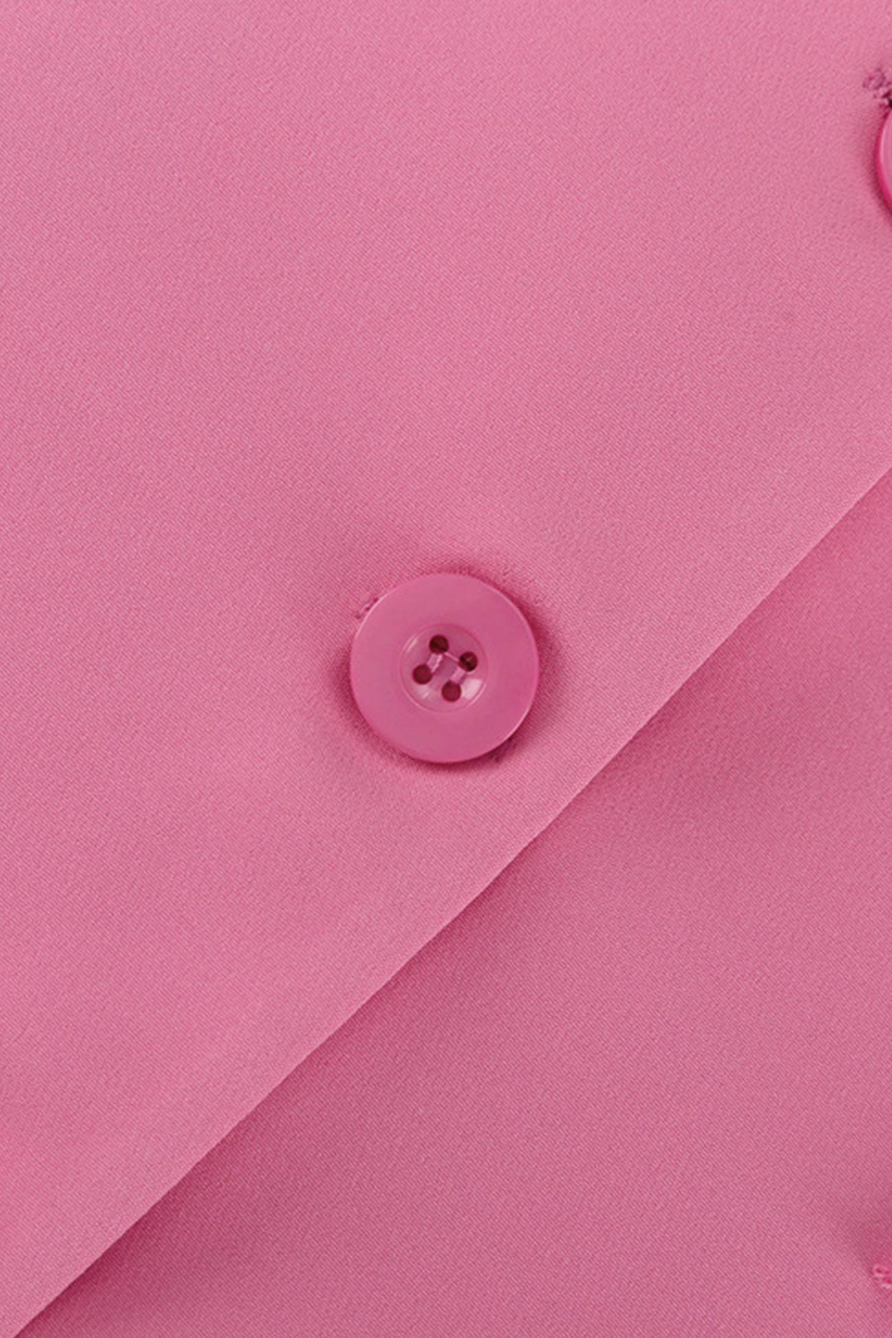 Pink Bow Pocketed Blazer