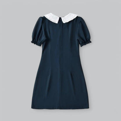 Polka Dot Mini Dress – Puff Sleeve Vintage Summer Dress for Women