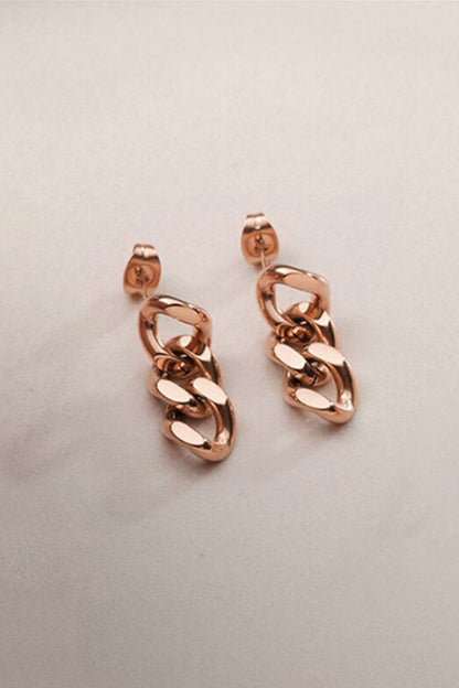 Punk Cuban Chain Earrings