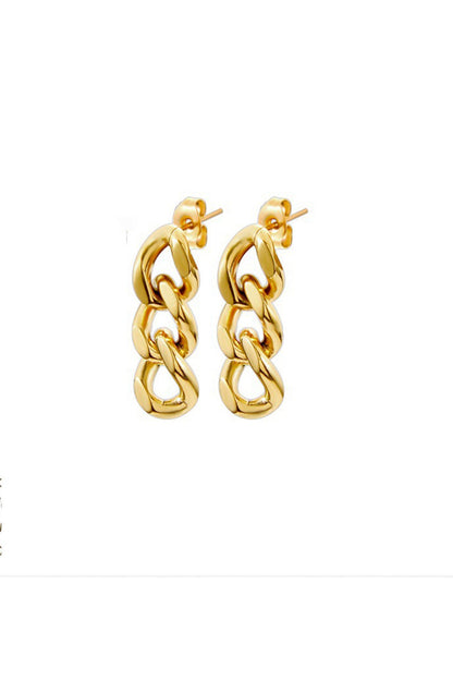 Punk Cuban Chain Earrings