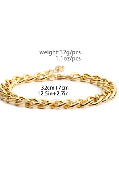 Link Chain Collarbone Necklace