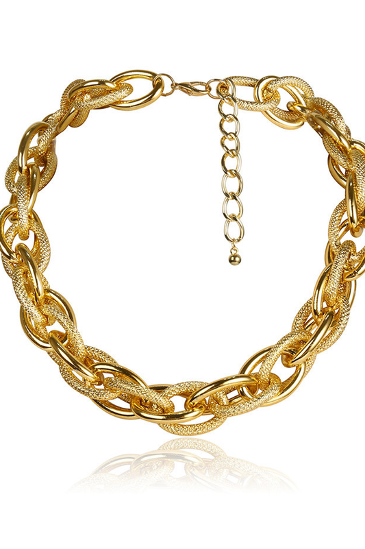 Punk Style Lock Choker Necklace