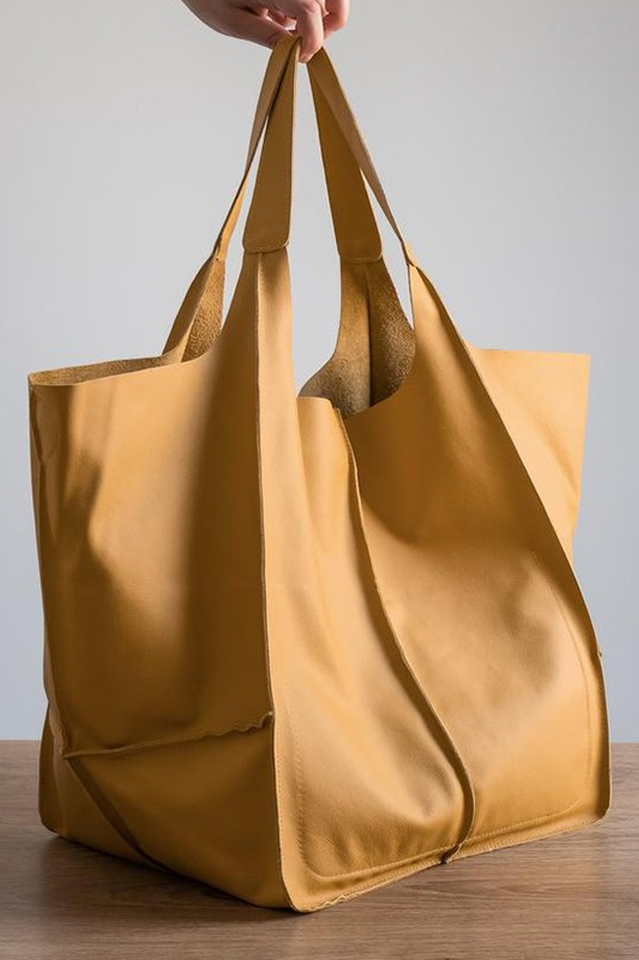 Leather Tote Bag for Shopping
