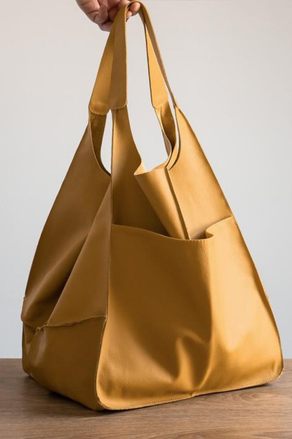 Leather Tote Bag for Shopping