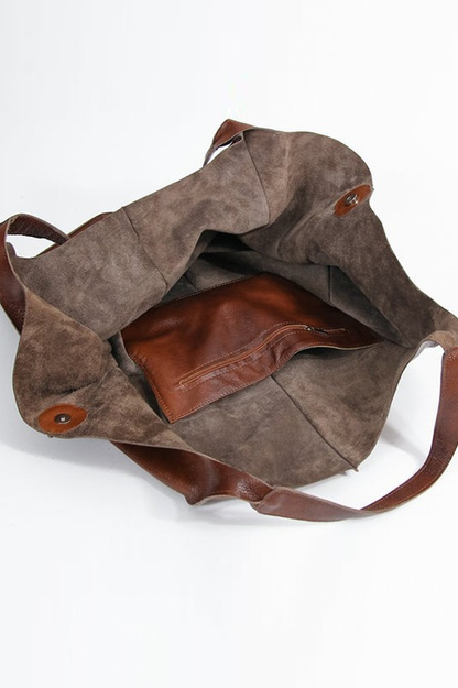 Leather Tote Bag for Shopping