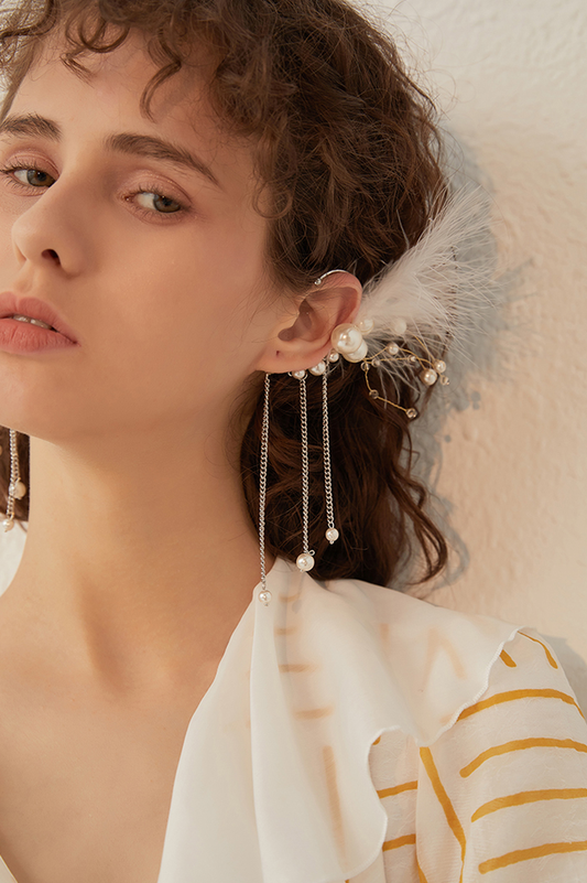 Tassel Feather Earrings