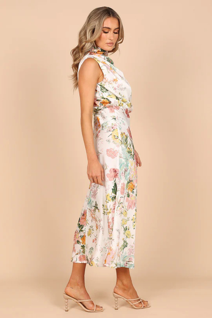 Anabelle Halter Neck Midi Dress