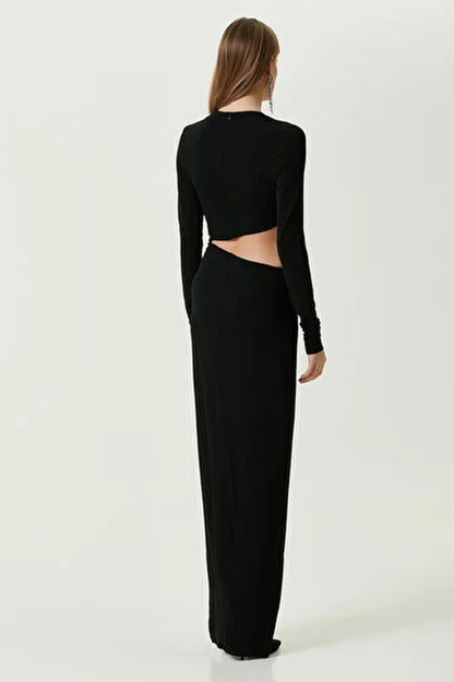 V Neck Cut Out Dress