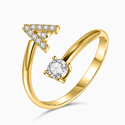Initial Sparkling Ring
