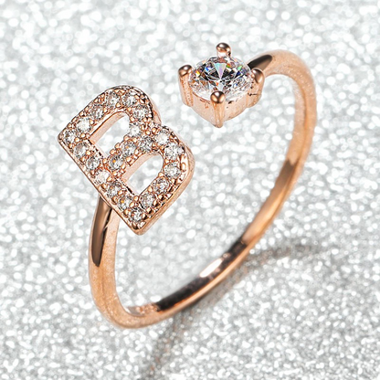 Initial Sparkling Ring