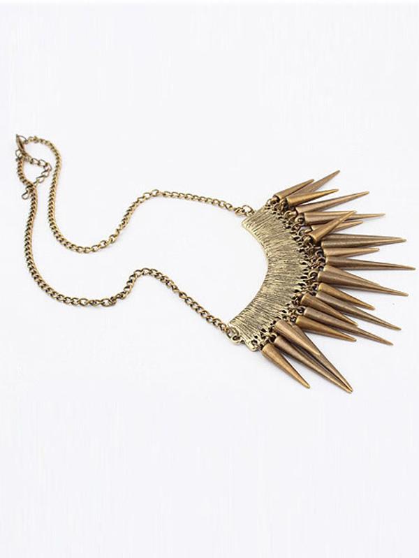 Vintage Chain Rivet Necklace