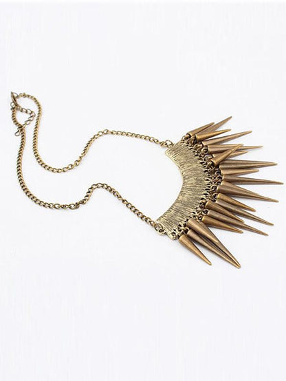 Vintage Chain Rivet Necklace