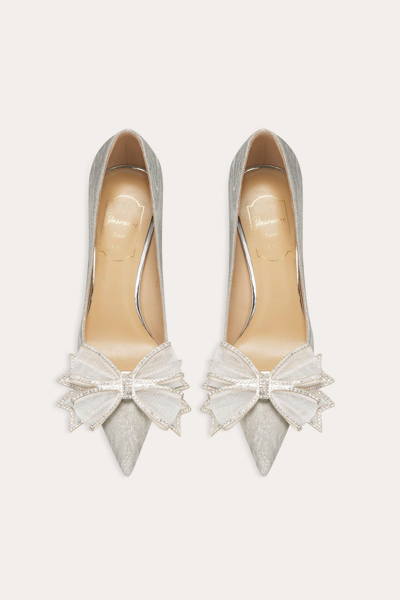 Rhinestone Bow-tie High Heels