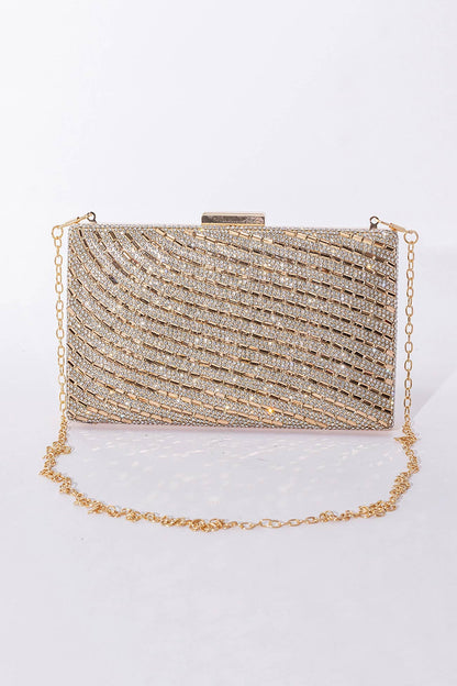 Rhinestone Chain Crossbody Bag