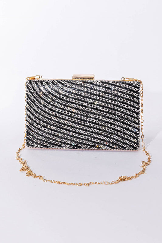 Rhinestone Chain Crossbody Bag