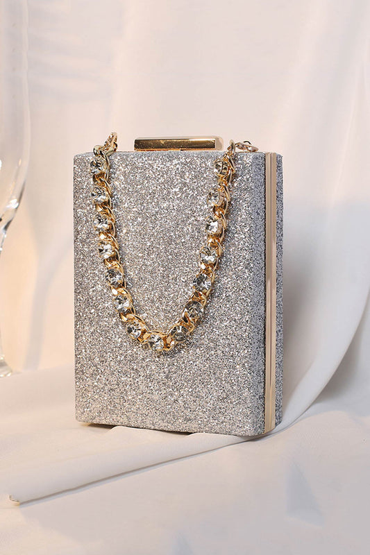 Rhinestone Chain Glitter Handbag