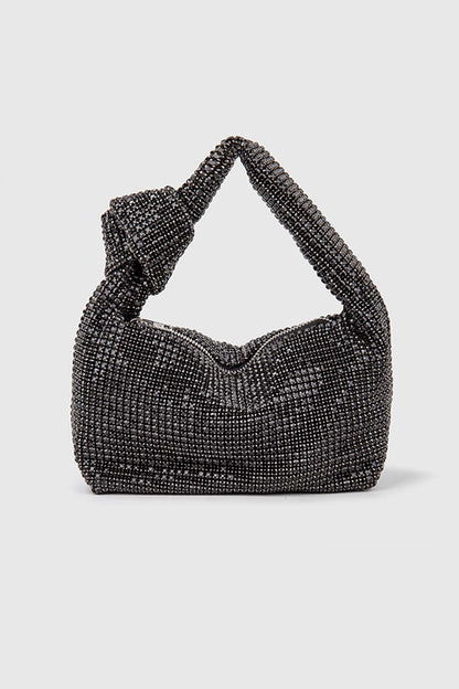 Rhinestone Knotted Handbag