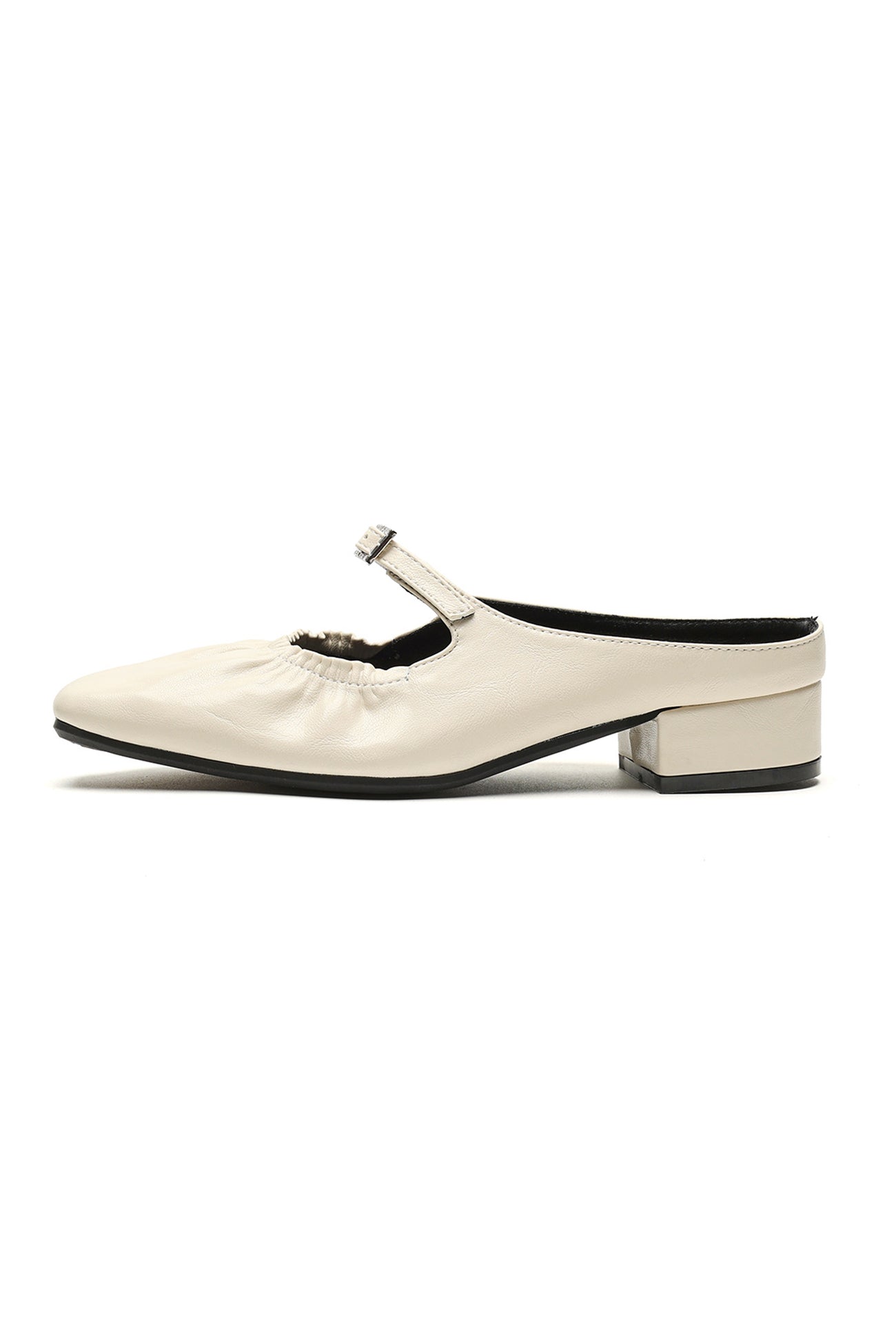 Ruched Closed-toe Heels