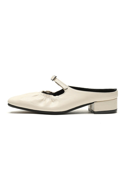 Ruched Closed-toe Heels