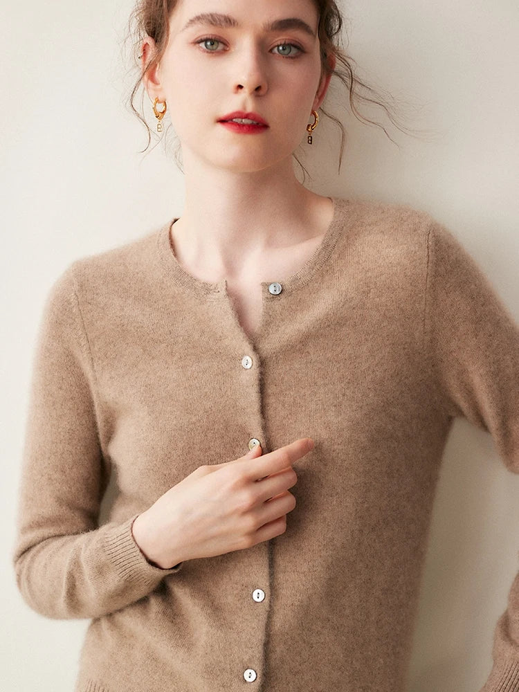 | Cashmere Crew Cardigan