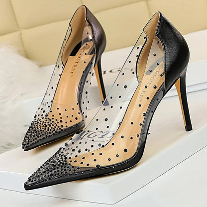 Transparent Stiletto Wedding Shoes for Women